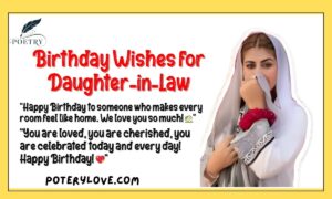 Birthday Wishes for Daughter-in-Law