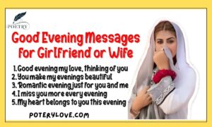 Good Evening Messages for Girlfriend or Wife