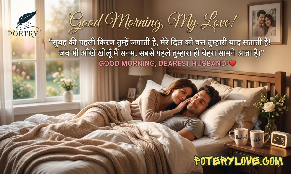 100+ Good Morning Shayari for Husband with Romantic Lines
