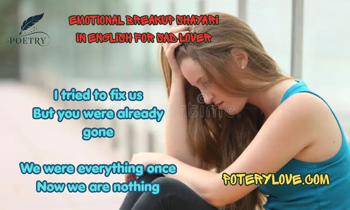 120+ Emotional Breakup Shayari in English for Sad Lover