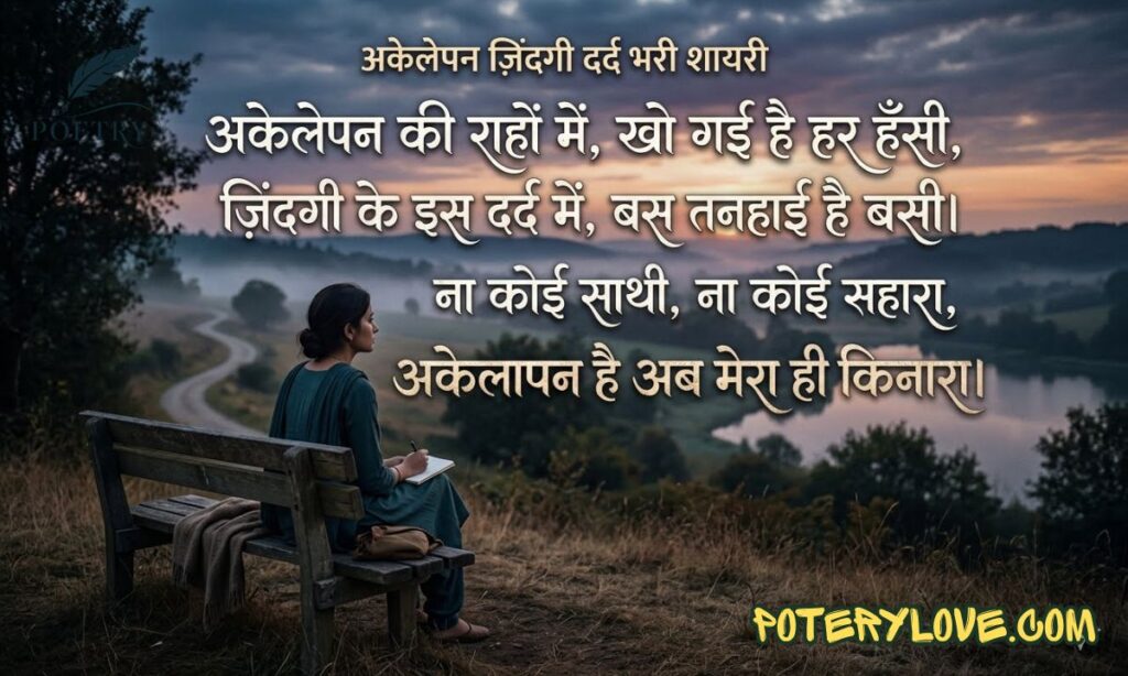Akelepan Zindagi Dard Bhari Shayari | 171+ Alone Shayari