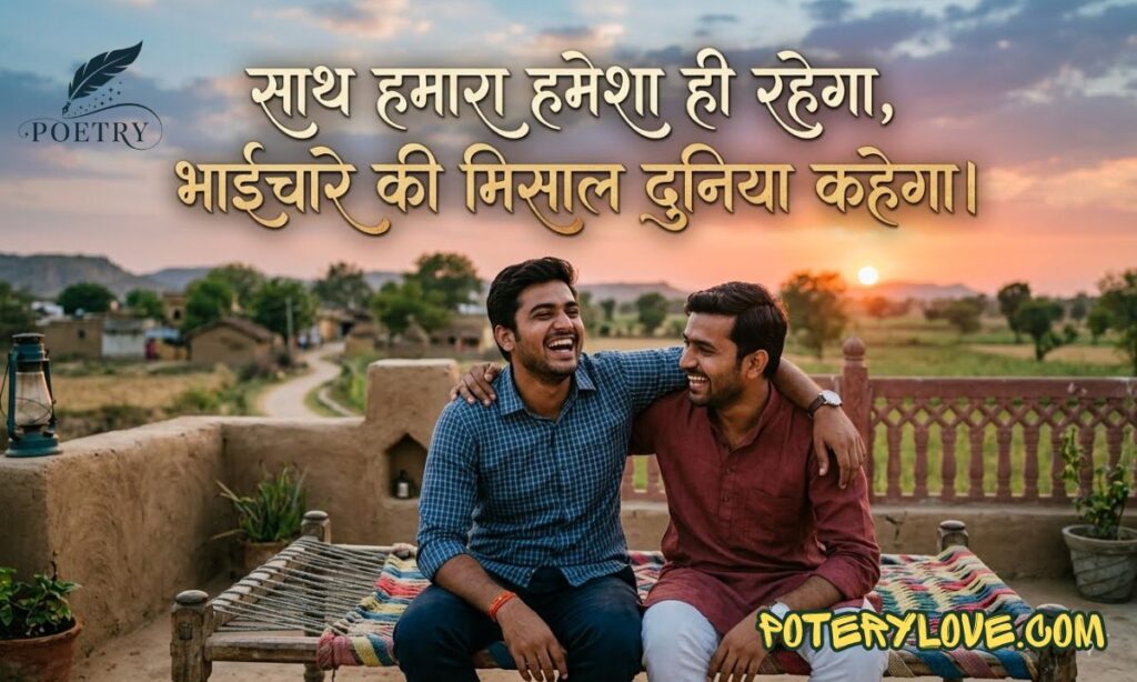 Bhaichara Shayari 2 Line Love in Hindi