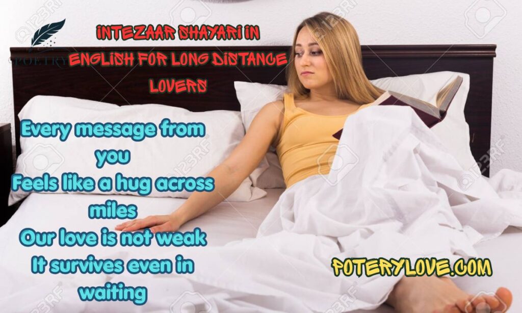 Intezaar Shayari in English for Long Distance Lovers
