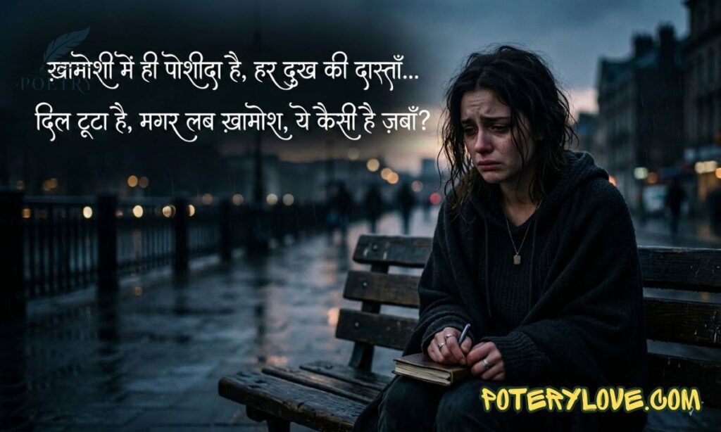 Khamoshi 2 Line Upset Udas Shayari