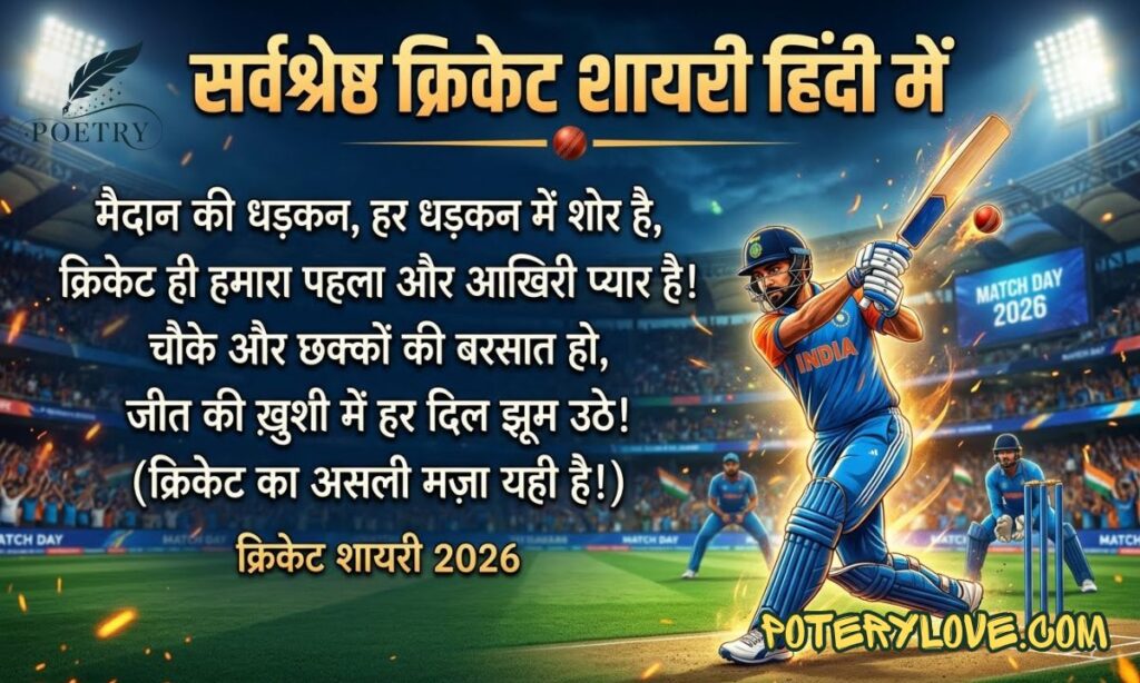 170+ Best Cricket Shayari in Hindi | क्रिकेट शायरी 2026