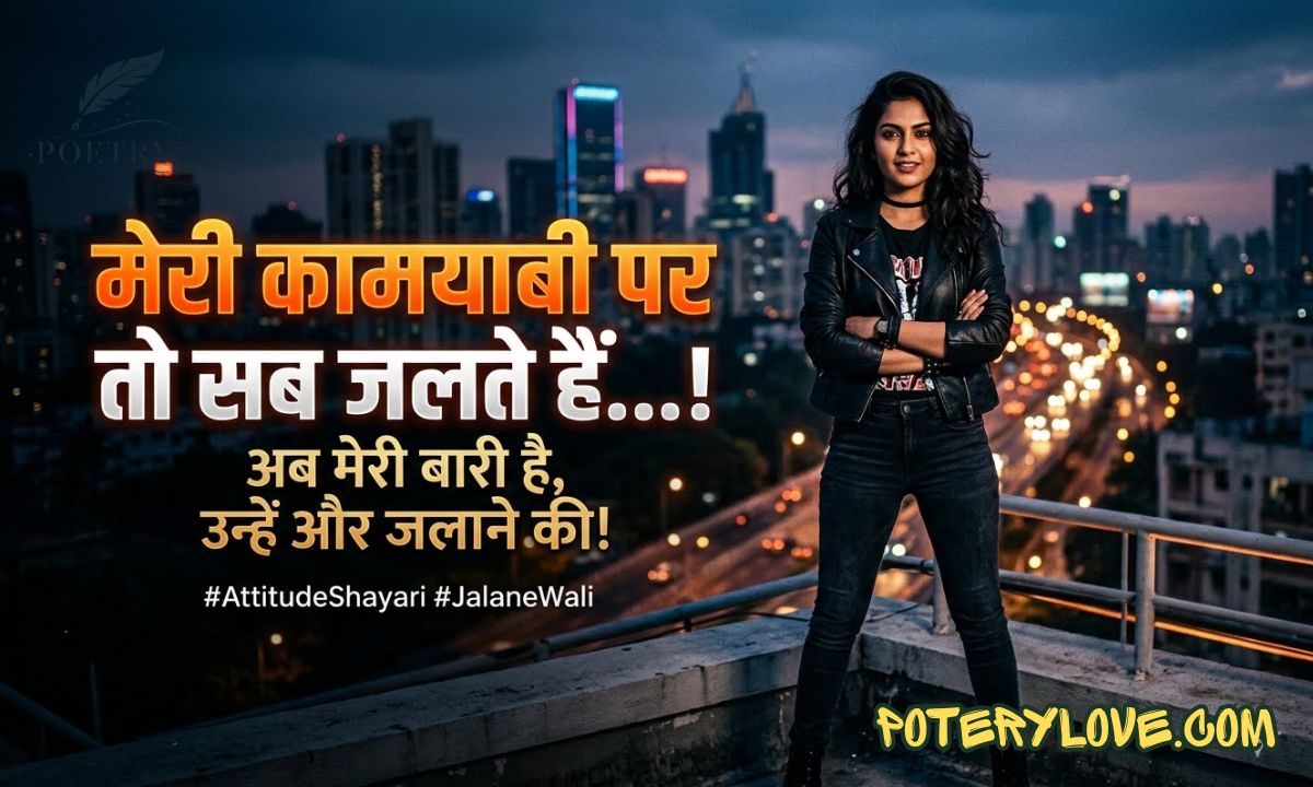 190+ किसी को जलाने की एटीट्यूड शायरी | Kisi Ko Jalane Ki Attitude Shayari Hindi