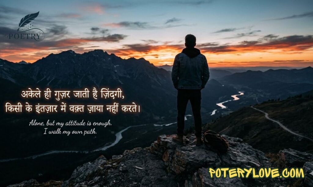 Alone Attitude Shayari