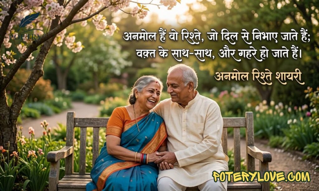 Anmol Rishte Shayari in Hindi