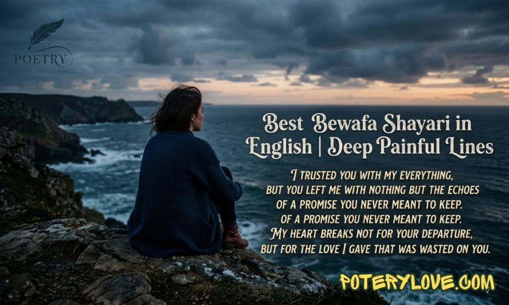 Best Bewafa Shayari in English | Deep Painful Lines