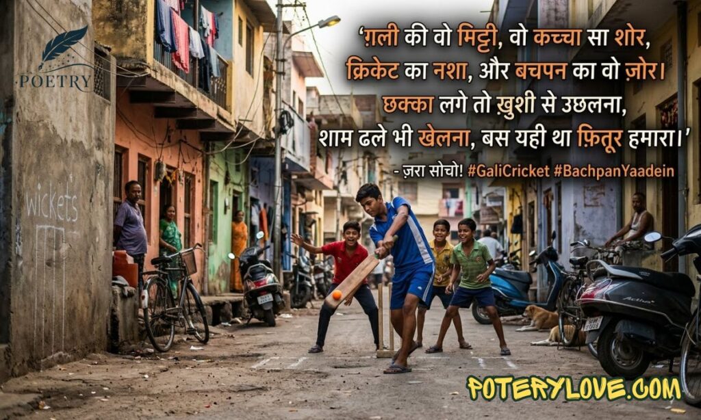 Gali Cricket Shayari Hindi
