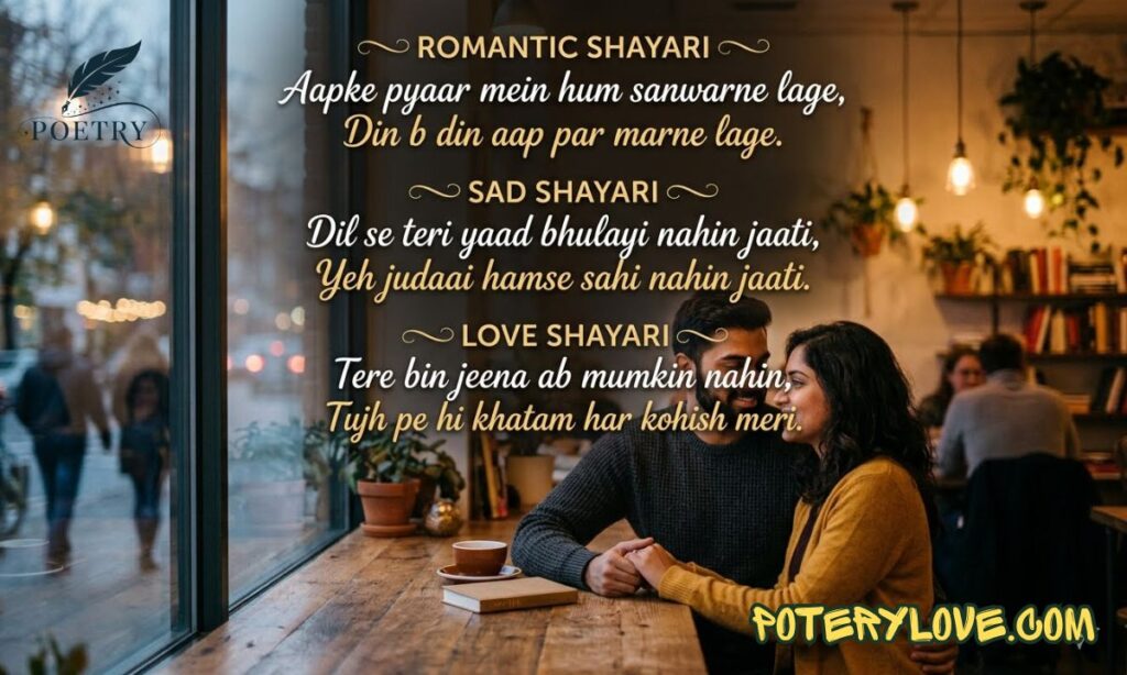 Hindi Shayari In English – 300+ Romantic, Sad & Love Shayari Lines