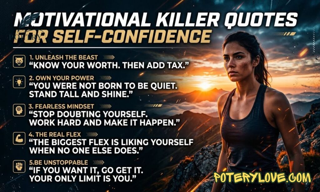 Motivational Killer Quotes for Self-Confidence
