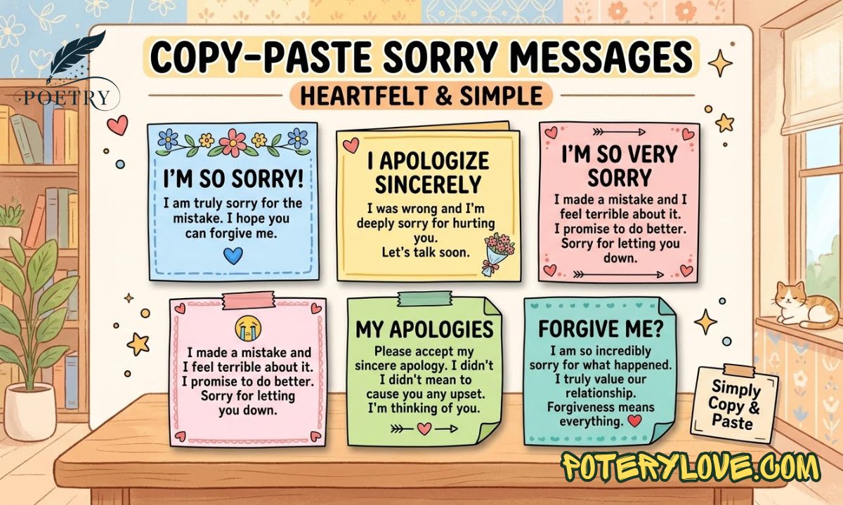 Sorry 150 Times: 150 Copy-Paste Sorry Messages for 2026
