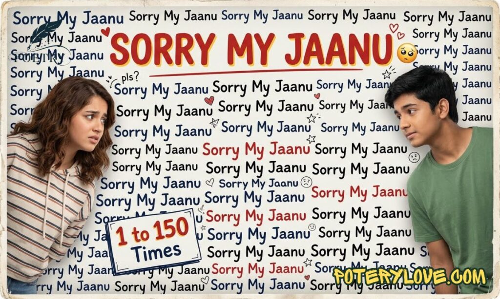Sorry My Jaanu 1 to 150 Times Copy And Paste