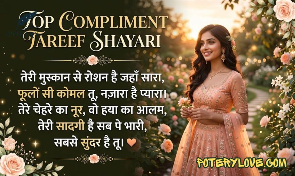 Top Compliment Tareef Shayari for a Beautiful Girl