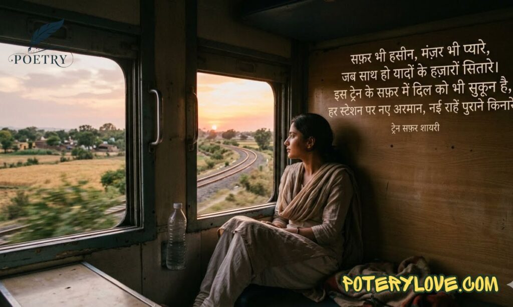 Train Safar Shayari in Hindi Text