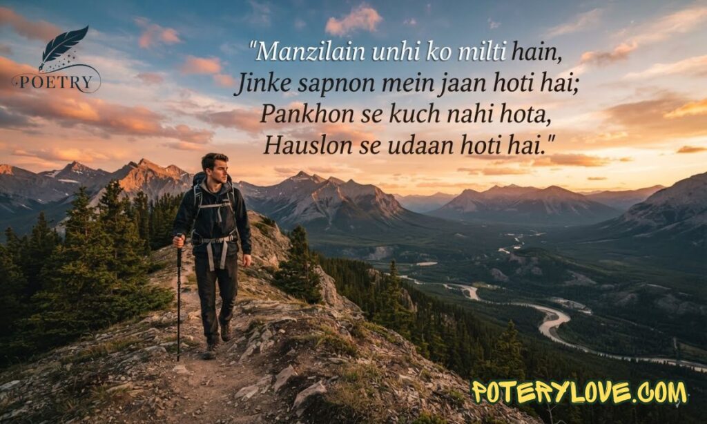 2 Line motivational shayari in roman english