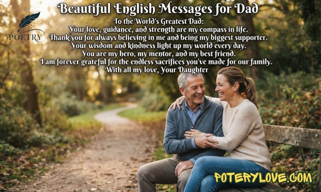 Beautiful English Messages for Dad