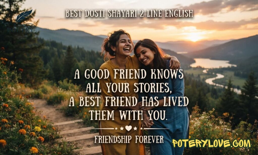 Best Dosti Shayari 2 Line English
