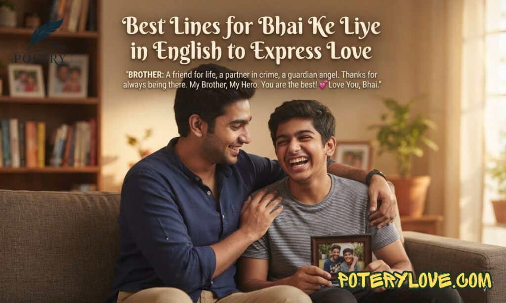 Best Lines for Bhai Ke Liye in English to Express Love
